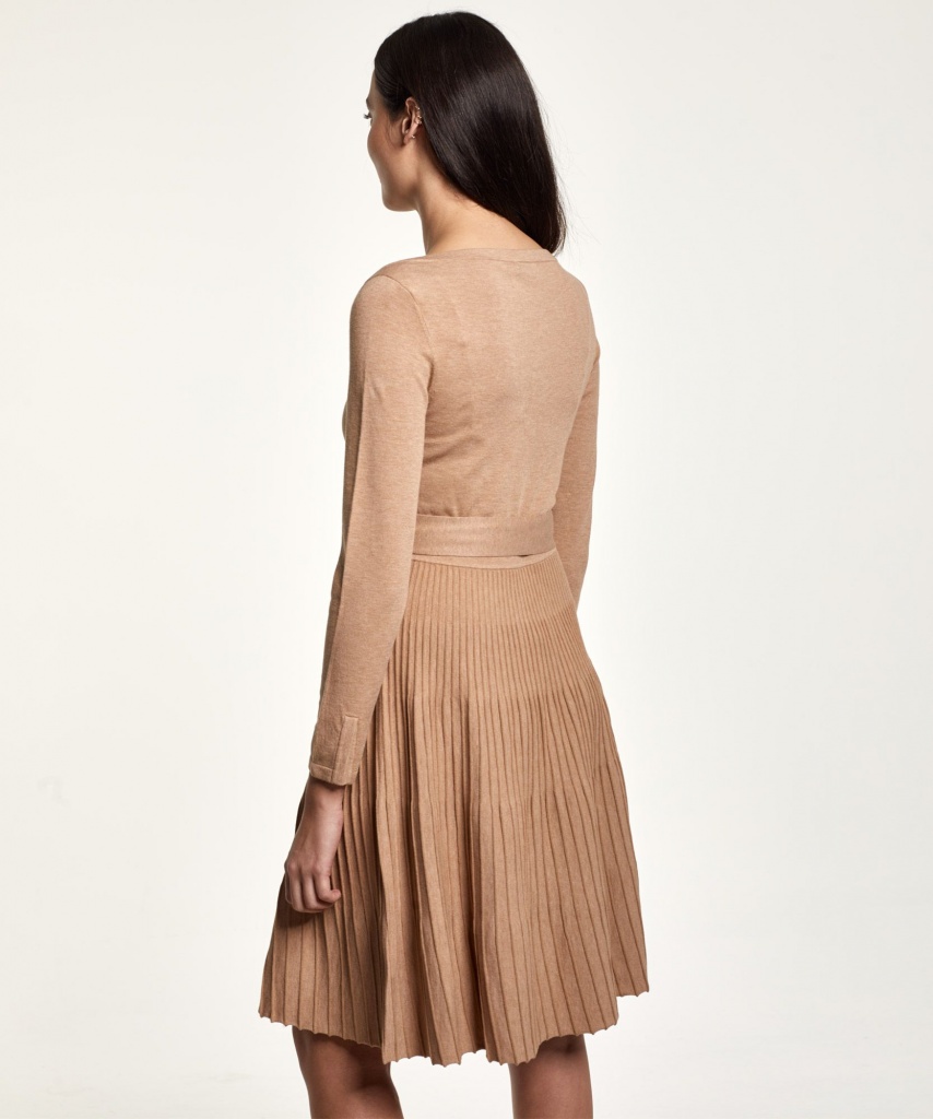 Morris Klänning Ancelin Knit Debut Morris Klänning Ancelin Knit Dress Grå Stickade